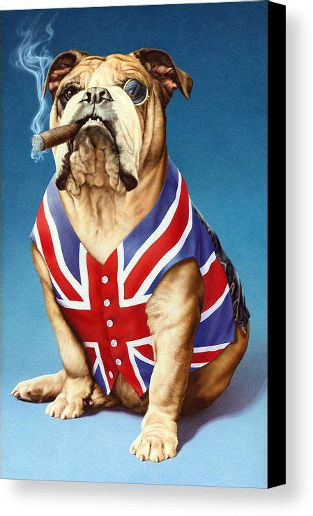 British Bulldog Canvas Print Canvas Art By Mgl Meiklejohn Graphics