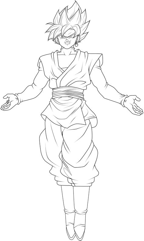 Black Goku Coloring Pages