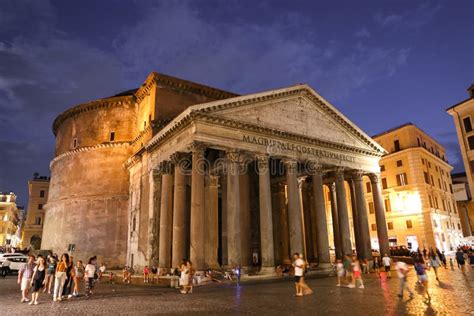 Pantheon In Rome City Italy Editorial Photography Image Of Italian