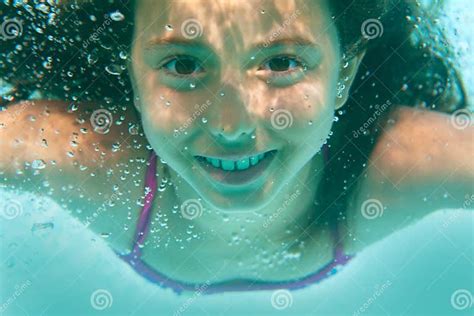 Underwater Girl In The Pool Stock Image Image Of Blue Reflection 23505947
