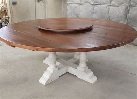 Different round kitchen dining table that look beautiful. 80" Round Drop Leaf Table - ECustomFinishes