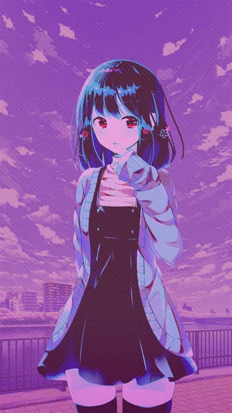 They're such an annoying, crazy group of people, and for some reason i joined them. Anime Girl Purple Aesthetic Wallpapers - Wallpaper Cave