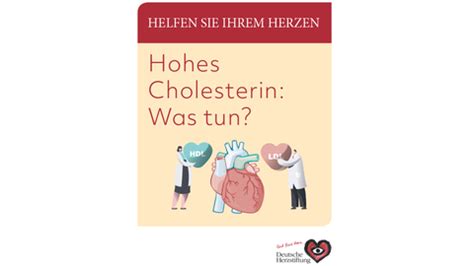 Broschüre Hohes Cholesterin Was tun 2018