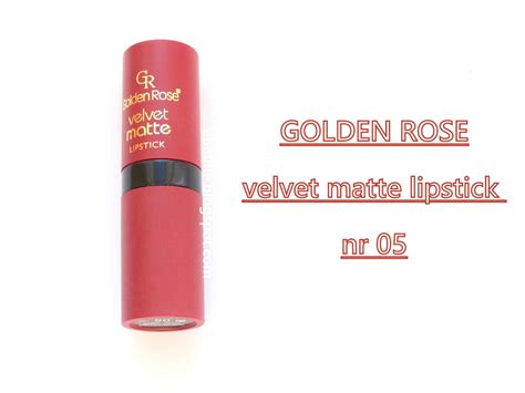 Golden rose velvet matte lipstick 01. anetine-beauty&lifestyle: Golden Rose velvet matte ...