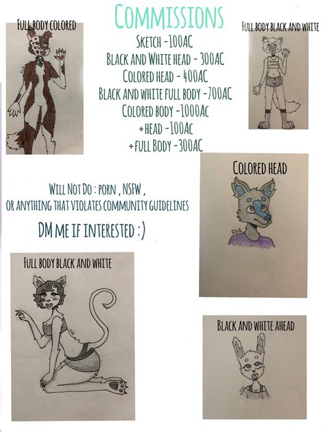 Commissions Open Furry Commissions Amino