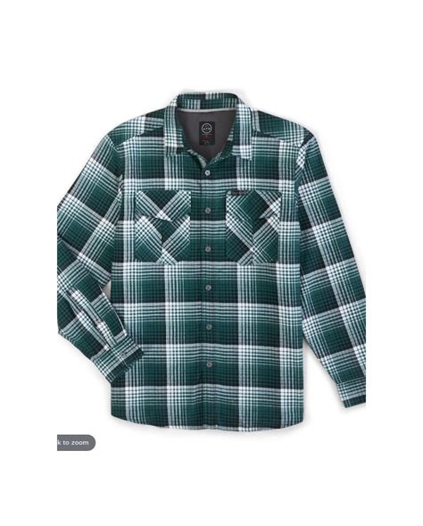 Wrangler Mens Thermal Lined Flannel Shirt Fort Brands