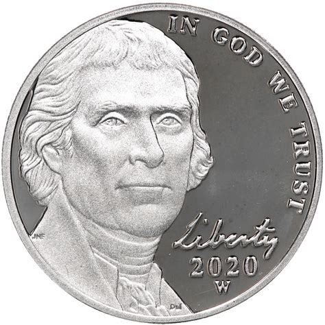 2020 W Jefferson Nickel Gem Deep Cameo Proof Coin Original Government