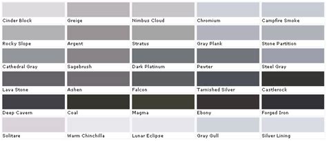 Designed To The Nines More Gray Paint Color Names