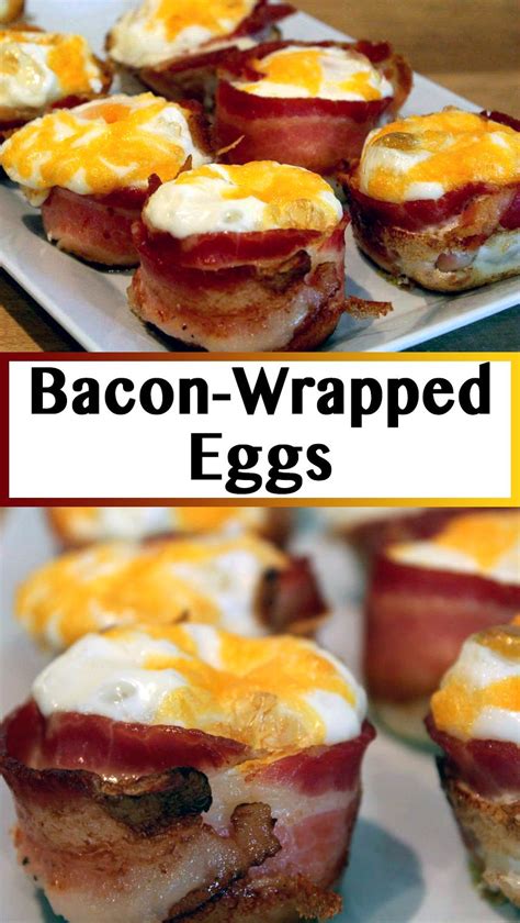Bacon Wrapped Eggs For Breakfast Perfect Breakfast Bacon Breakfast