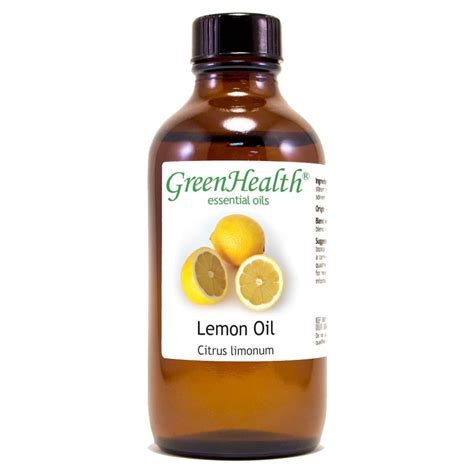 Lemon Essential Oil 4 Fl Oz 118 Ml Glass Bottle W Cap 100 Pure