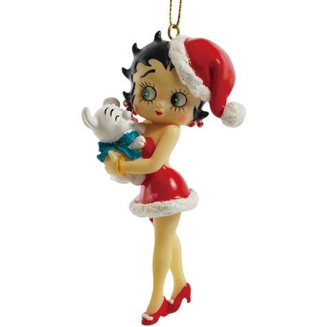 Betty Boop Betty And Pudgy Hanging Christmas Ornament By Westland