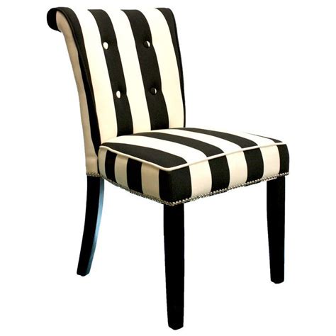 A & b home striped oversize arm chair. Anneau Dining Chair - Black/White Stripe | Striped dining chairs, Dining chairs, White dining chairs
