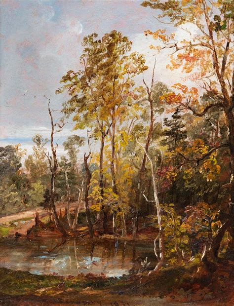 Jasper Francis Cropsey Autumn Landscape With Cattle For Sale At 1stdibs