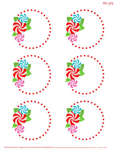 Peppermint Please Christmas Printable Labels And Tags