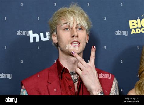 Rapper Machine Gun Kelly Colson Baker Attends The Premiere Of Hulu S Big Time Adolescence At