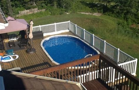 Intex Oval Above Ground Pool With Decks Oval Above Ground Pools Best Above Ground Pool Above