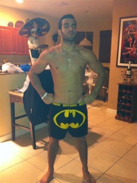 Danell Leyva Us Olympic Gymnast In Batman Boxers