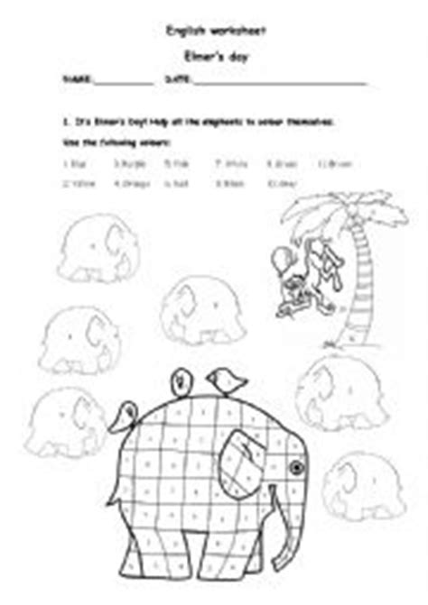 Designed to complement the story elmer the elephant, this exciting activity pack can be used to support children's learning in a variety of ways. Elmer the elephant worksheets