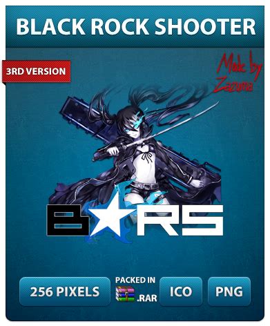 Black Rock Shooter Ver 3 Anime Icon By Zazuma On DeviantArt