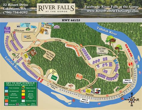 Campground Map River Falls At The Gorge