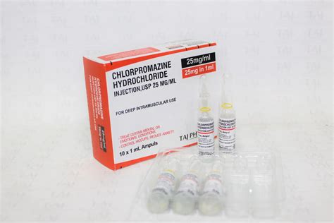 Chlorpromazine Hydrochloride Injection Usp 25mg Manufacturer Supplier