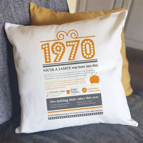 Check spelling or type a new query. Personalised 50th Birthday Gift Cushion By A Few Home ...