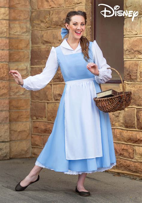 Womens Beauty And The Beast Belle Blue Dress Costume