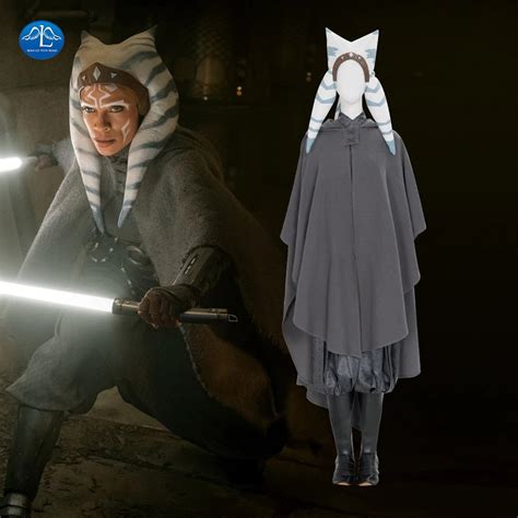 The Mandalorian Ahsoka Tano Cosplay Costume Star Wars Outfit Etsy