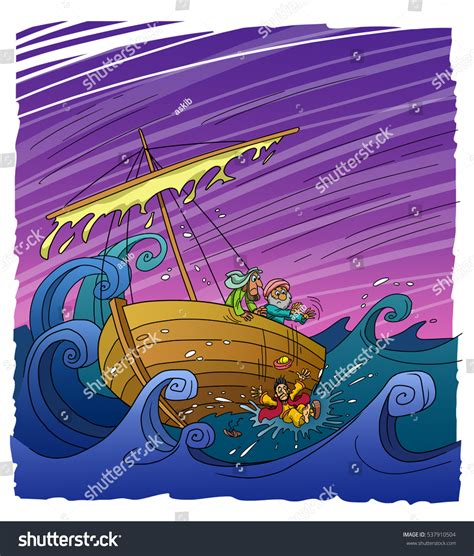 Prophet Jonah Thrown Overboard At Sea Stock Photo 537910504 Shutterstock