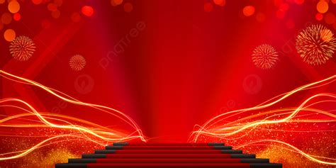 Red Festive Stepped Welcome New Year Party Background Red Ladder