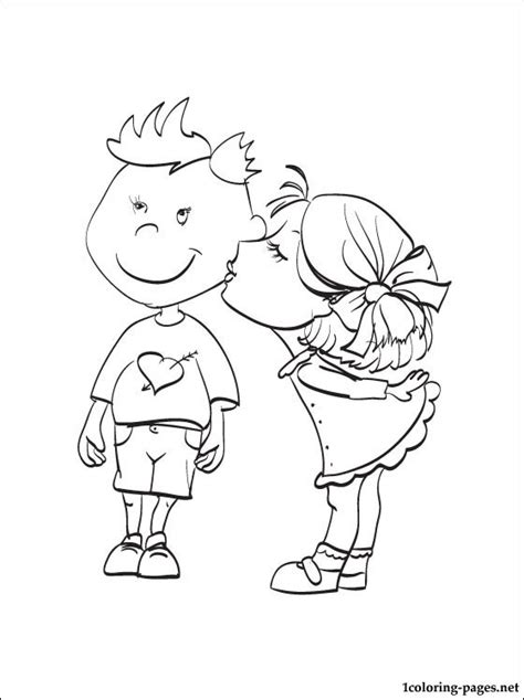 Boy And Girl Kissing Drawing At Getdrawings Free Download