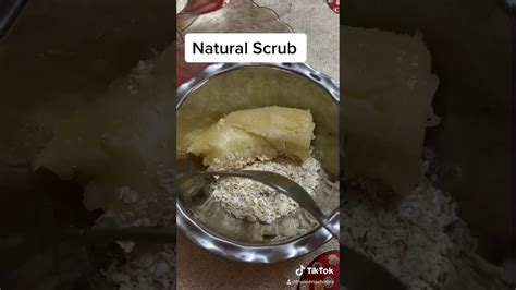 How To Make A Natural Scrub At Home Youtube