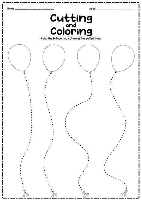 13 Best Images of Preschool Worksheets Cutting Practice Tree - Cut Out