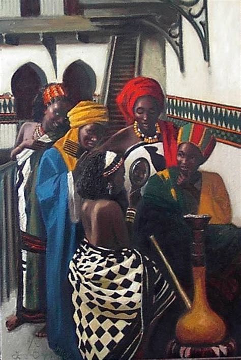 Nigerian Women Painting By Lynda Bjornson Moyer Fine Art America