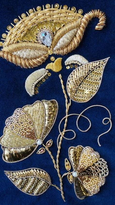 needlework such a joy goldwork embroidery gold work embroidery bead embroidery patterns