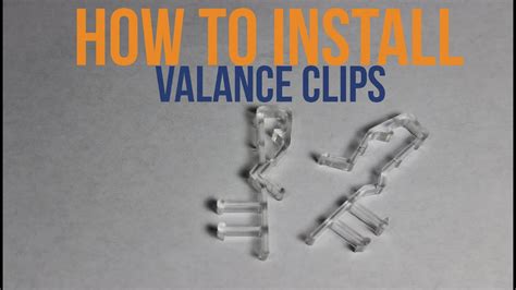 How To Install Valance Clips Faux Wood Blinds Youtube