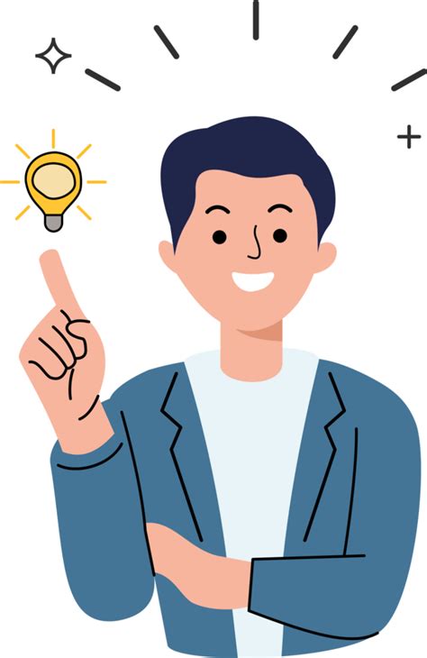 Businessman Holding A Light Bulb For Innovation Idea Concept Illustration Finding Ideas