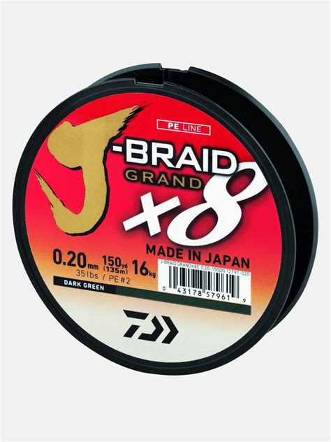 Daiwa J Braid X Grand Mt Mm Dark Green Fili Trecciati Pesca