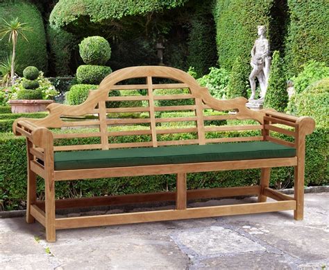 Lutyens Style 4 Seater Teak Garden Bench 195m