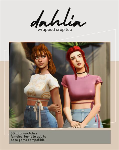 Sims 4 Maxis Match Wrapped Crop Top The Sims Book