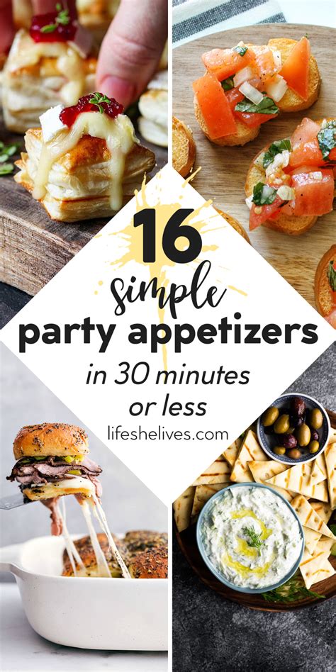 17 Easy Party Appetizers You Can Make In 30 Minutes Or