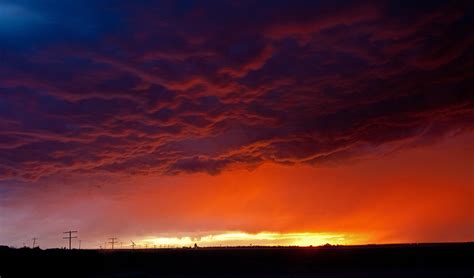 Red Skies At Night Wallace County Kansas Stan Rose Photography