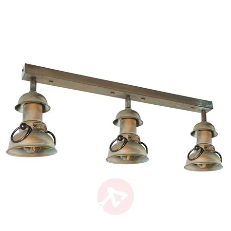 Copper canyon western star ceiling fan features a hand painted motor housing. RAVENNA ceiling light, antique copper | Lights.co.uk