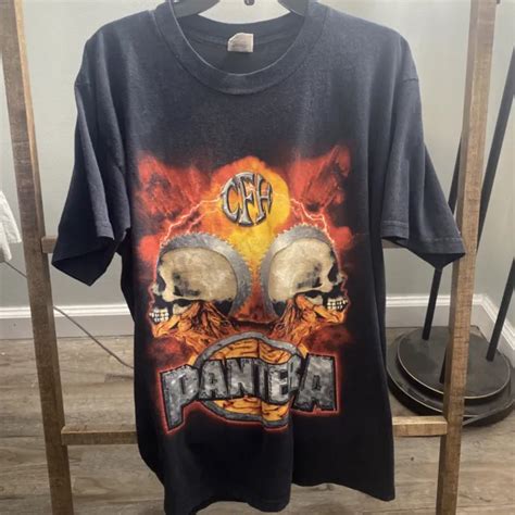 Vintage 2000 Pantera Cowboys From Hell T Shirt Anvil Size Large Band