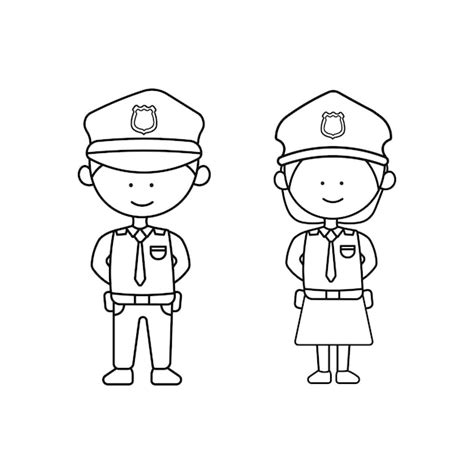 Premium Vector Hand Drawn Kids Drawing Vector Cute Male And Female