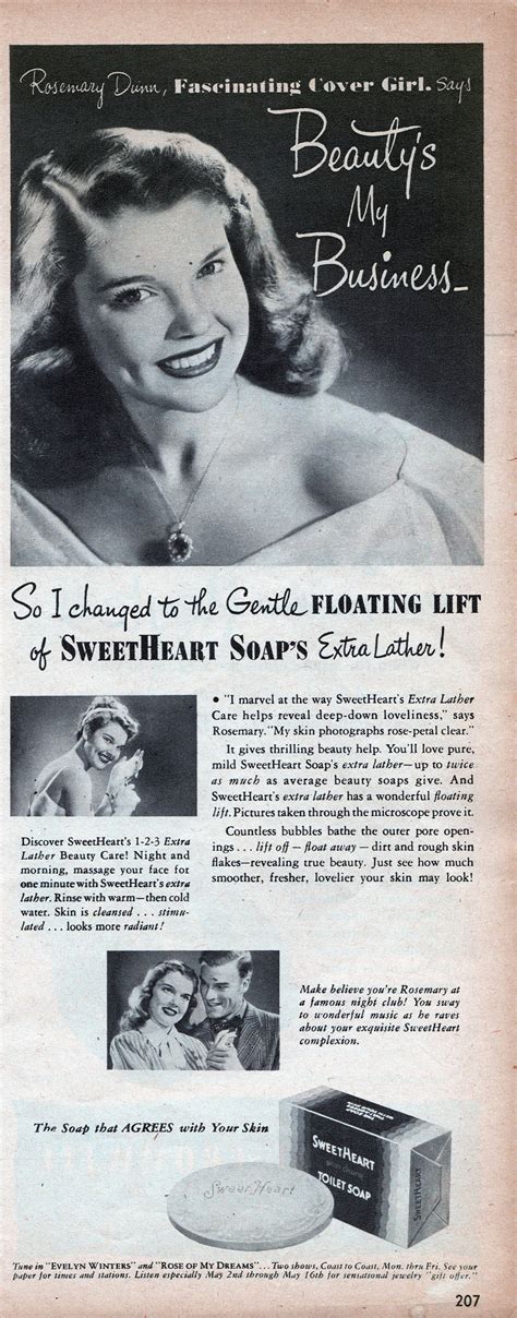 Sweetheart Soap Ad In May 1947 Issue Of Seventeen Magazine