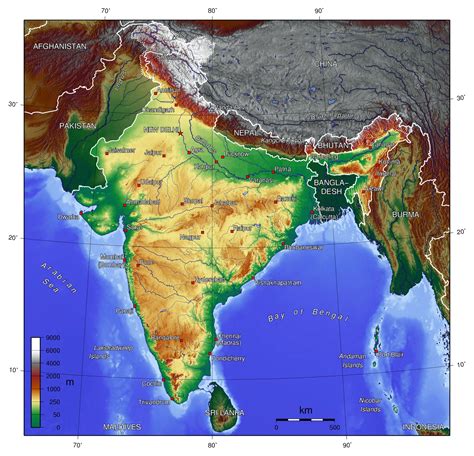 Grande Mapa De Regiones De La India India Asia Mapas Del Mundo Images