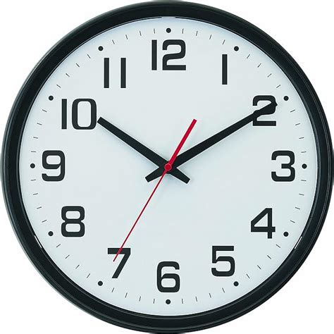 Tempus Wide Profile Wall Clock With Dual Electricbattery Operation And