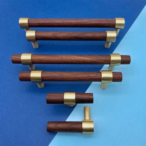 Check spelling or type a new query. Brass With Walnut or Beech Drawer Pulls *Adjustable hole ...