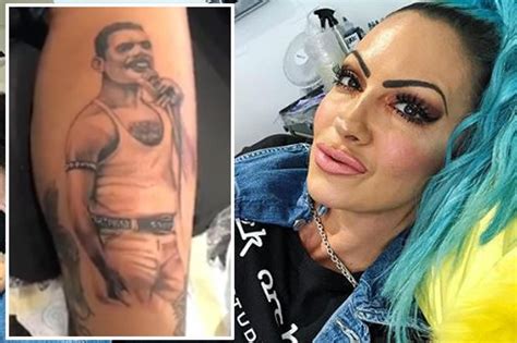 Jodie Marshs Freddie Mercury Tattoo Glamour Model Pleads With Fans To